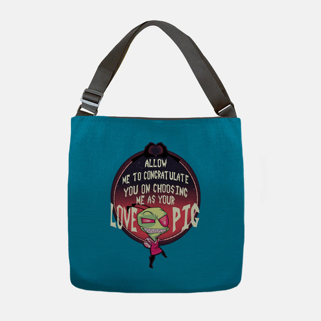 Love Pig-none adjustable tote bag-SeamusAran