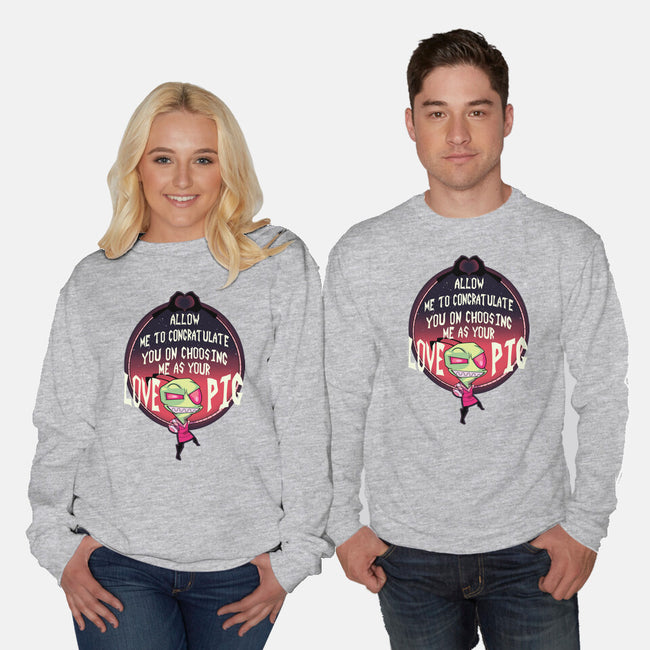 Love Pig-unisex crew neck sweatshirt-SeamusAran