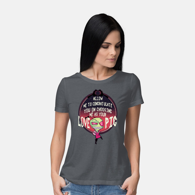 Love Pig-womens basic tee-SeamusAran