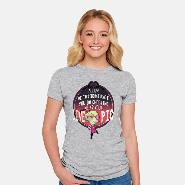 Love Pig-womens fitted tee-SeamusAran