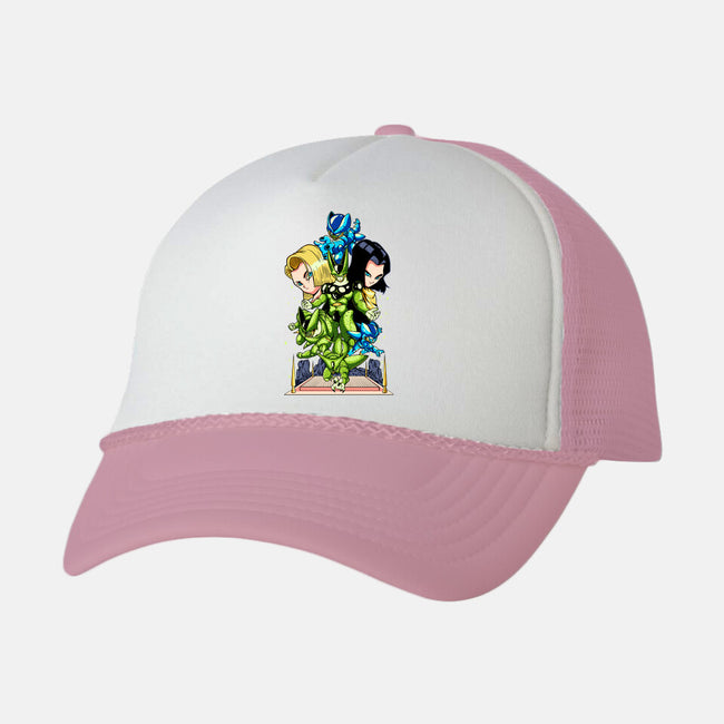 Dragonball Defense-unisex trucker hat-Owlcreation