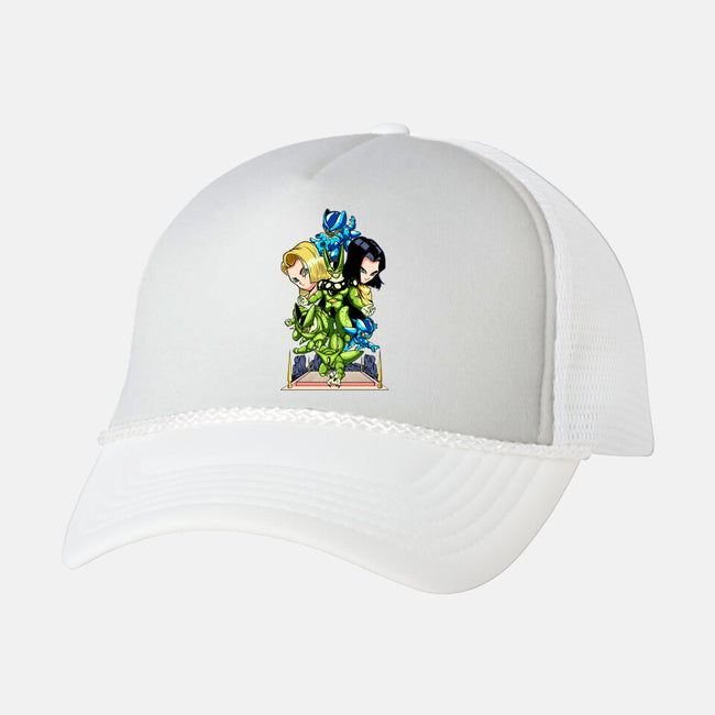 Dragonball Defense-unisex trucker hat-Owlcreation