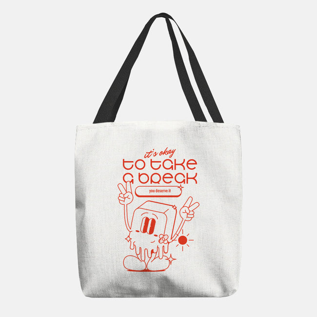 Take A Break-none basic tote bag-Stupella