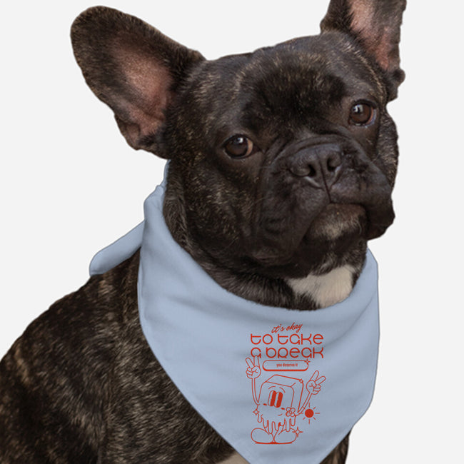 Take A Break-dog bandana pet collar-Stupella