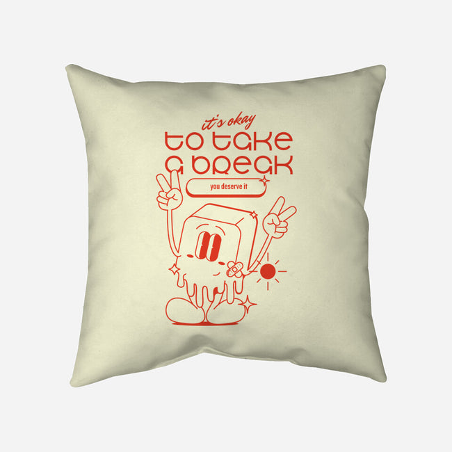 Take A Break-none removable cover throw pillow-Stupella