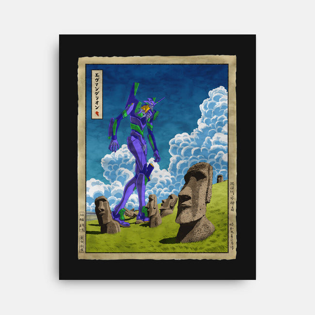Colossus On Easter Island-none stretched canvas-albertocubatas