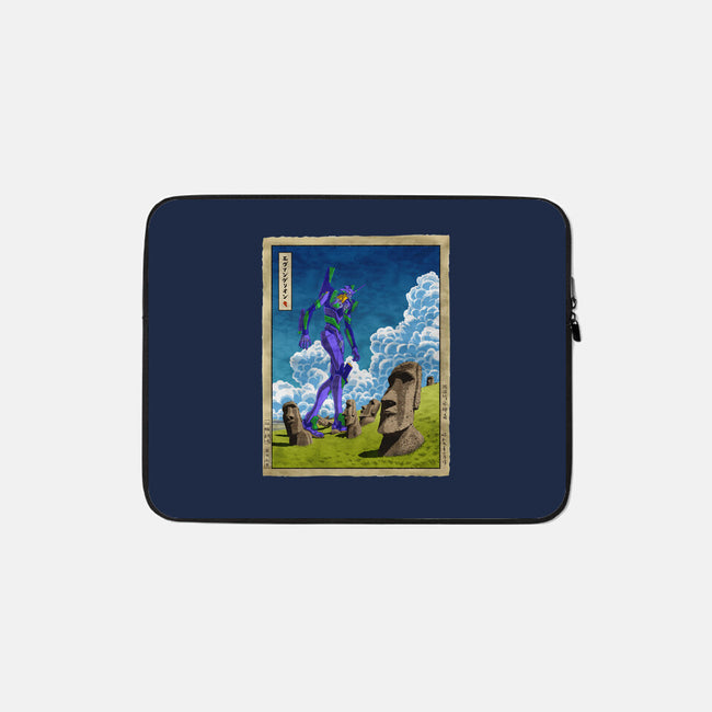 Colossus On Easter Island-none zippered laptop sleeve-albertocubatas