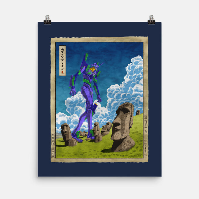 Colossus On Easter Island-none matte poster-albertocubatas
