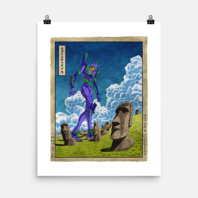 Colossus On Easter Island-none matte poster-albertocubatas