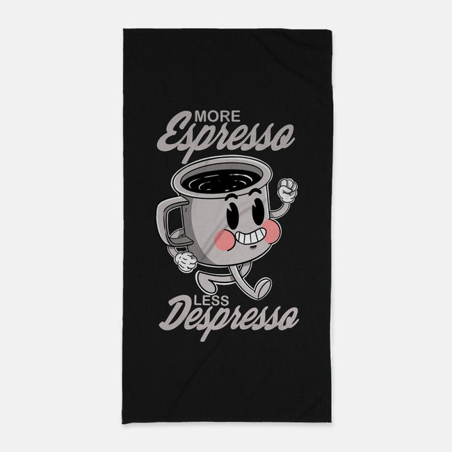 More Espresso Less Despresso-none beach towel-Tri haryadi