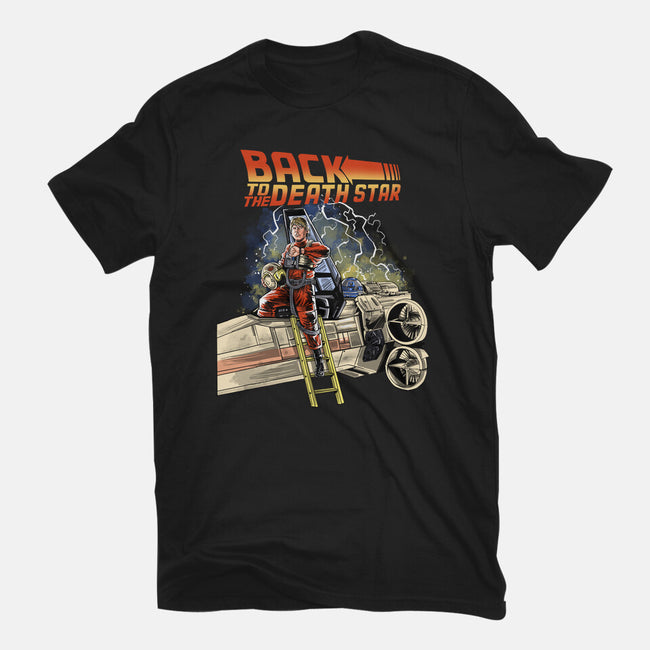 Back To The Death Star-womens fitted tee-zascanauta