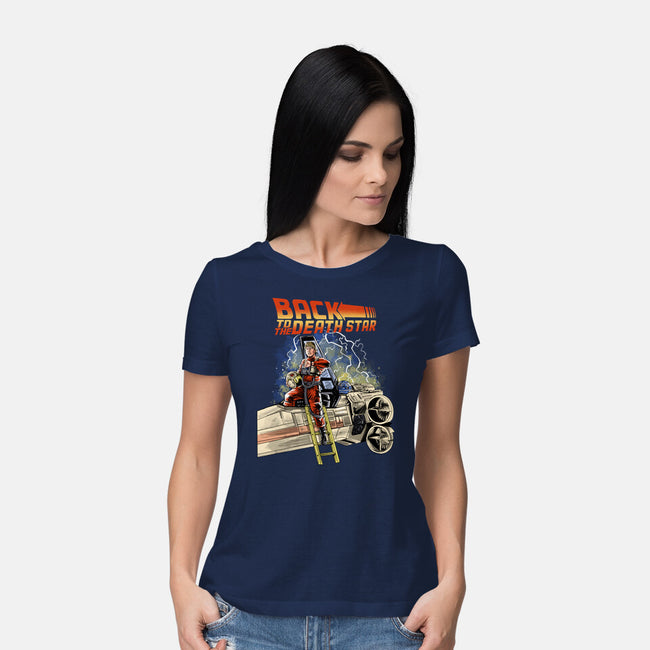 Back To The Death Star-womens basic tee-zascanauta