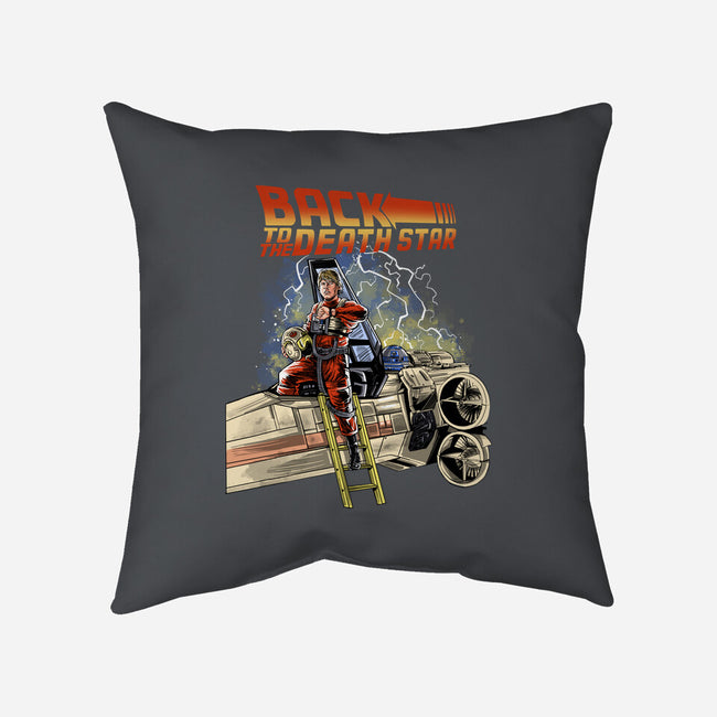 Back To The Death Star-none removable cover w insert throw pillow-zascanauta