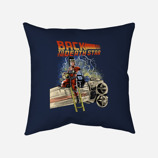 Back To The Death Star-none removable cover w insert throw pillow-zascanauta