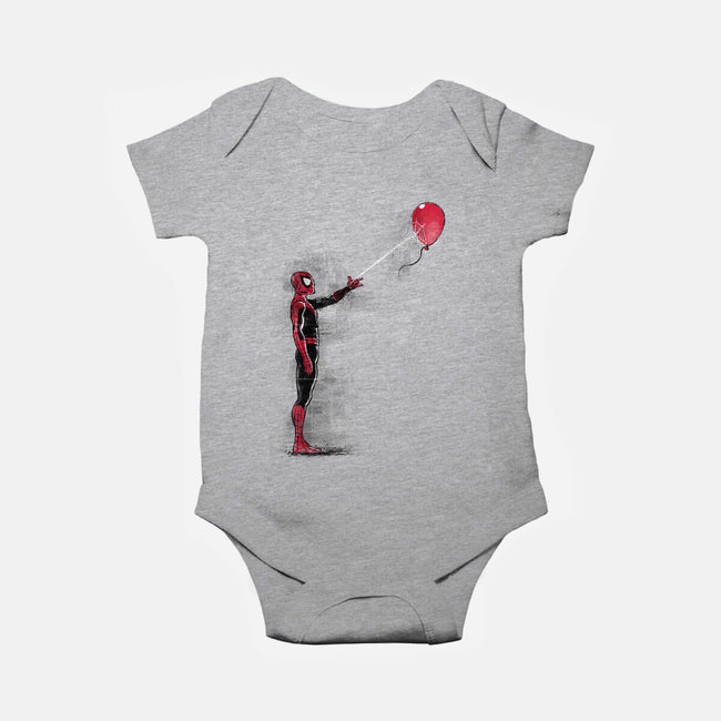 Spider With Balloon-baby basic onesie-zascanauta