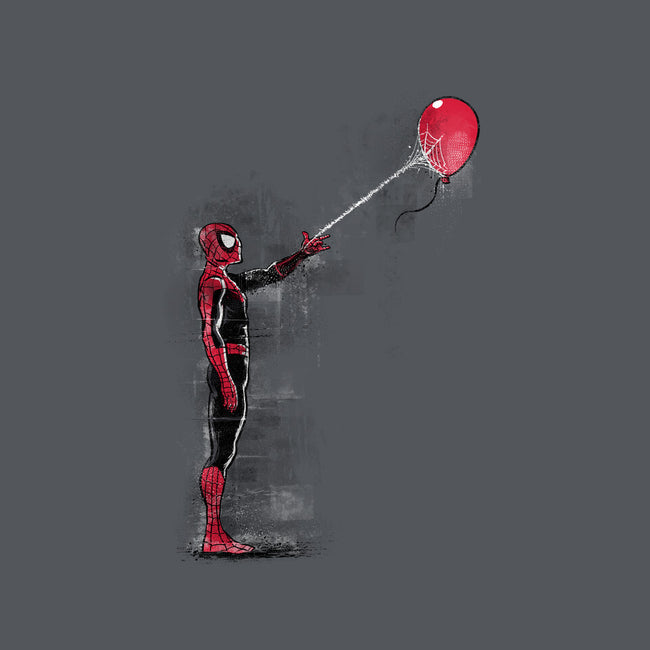 Spider With Balloon-mens heavyweight tee-zascanauta