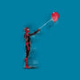 Spider With Balloon-womens fitted tee-zascanauta