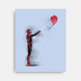 Spider With Balloon-none stretched canvas-zascanauta