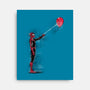 Spider With Balloon-none stretched canvas-zascanauta