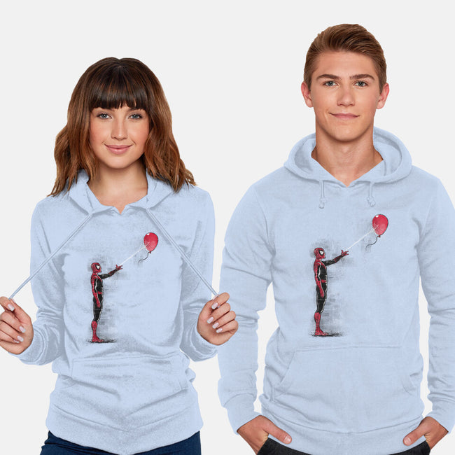 Spider With Balloon-unisex pullover sweatshirt-zascanauta