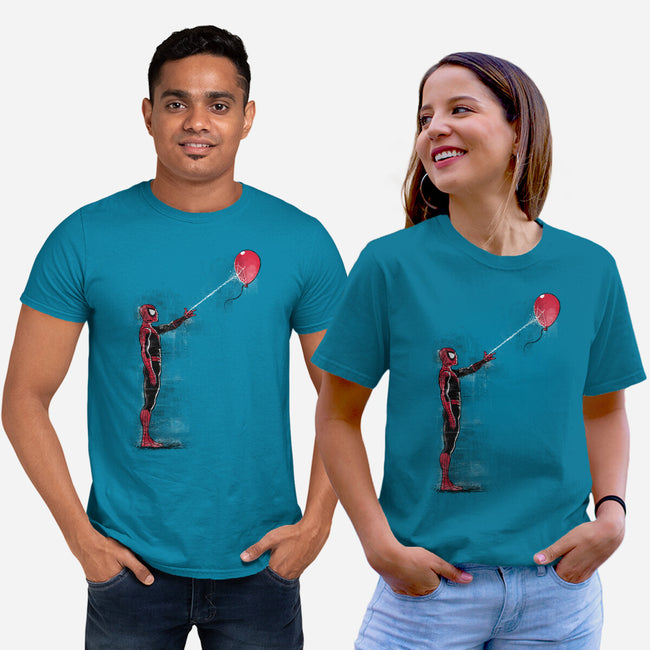 Spider With Balloon-unisex basic tee-zascanauta