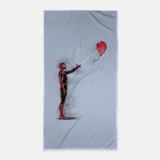 Spider With Balloon-none beach towel-zascanauta