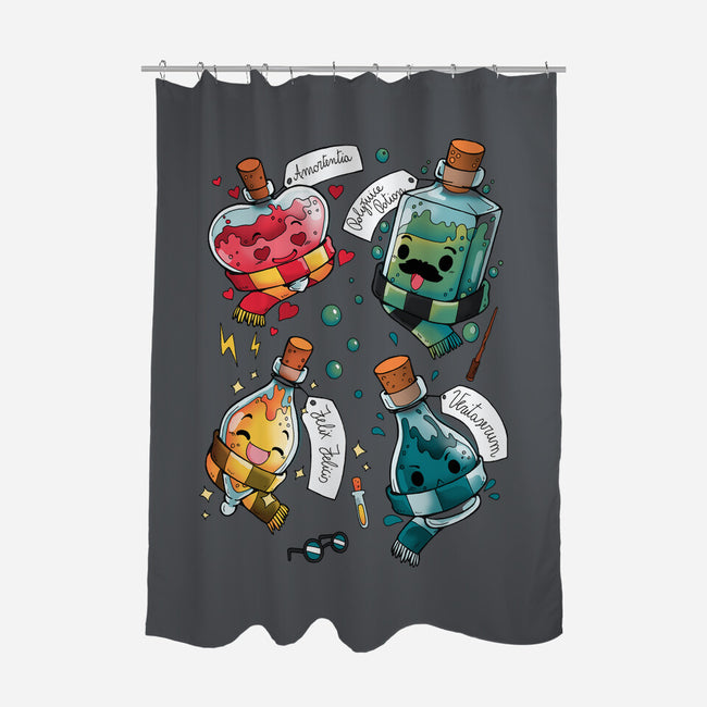 Magical Potions-none polyester shower curtain-Vallina84