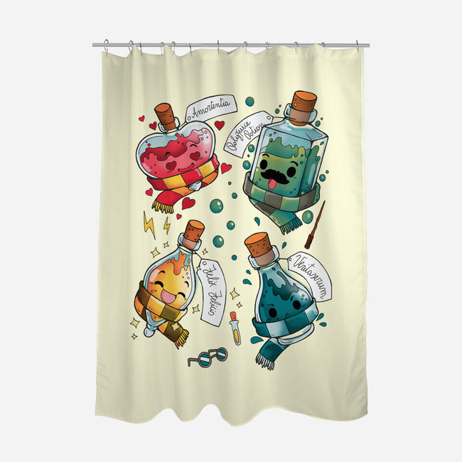 Magical Potions-none polyester shower curtain-Vallina84