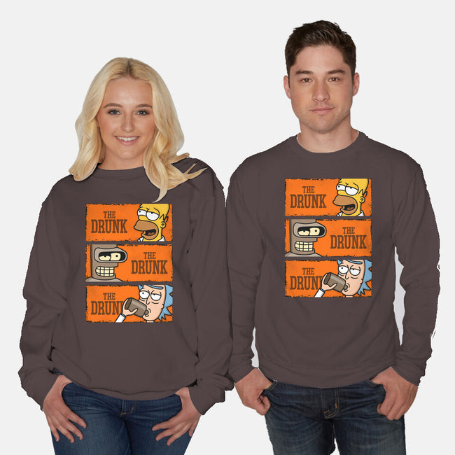 The Drunks-unisex crew neck sweatshirt-Barbadifuoco
