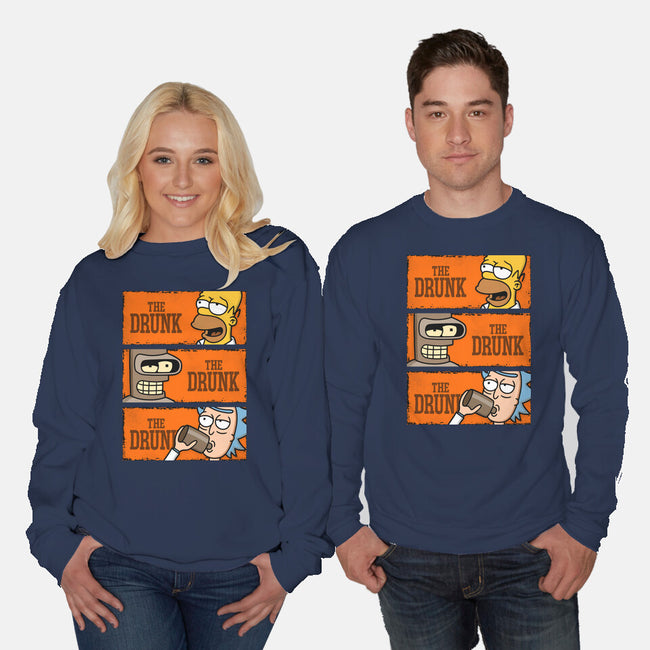 The Drunks-unisex crew neck sweatshirt-Barbadifuoco