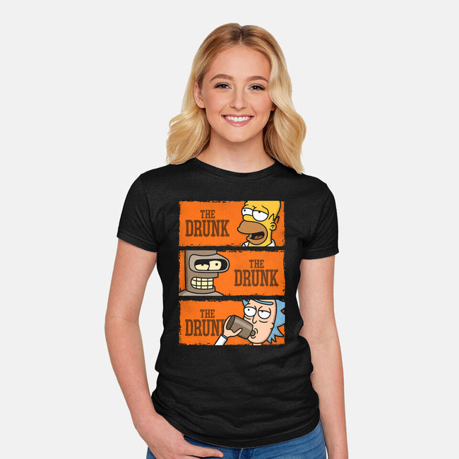 The Drunks-womens fitted tee-Barbadifuoco