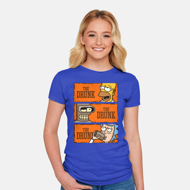 The Drunks-womens fitted tee-Barbadifuoco