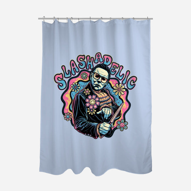 Slashadelic-none polyester shower curtain-momma_gorilla