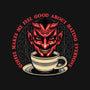 The Coffee Devil-womens basic tee-momma_gorilla