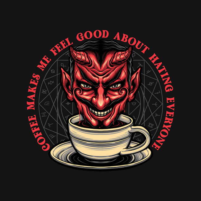 The Coffee Devil-womens fitted tee-momma_gorilla