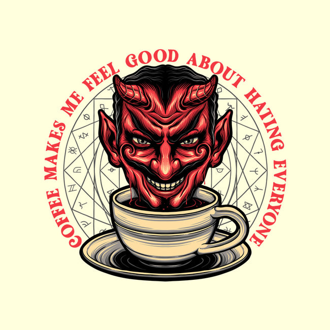 The Coffee Devil-none drawstring bag-momma_gorilla