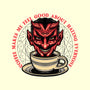 The Coffee Devil-none glossy sticker-momma_gorilla