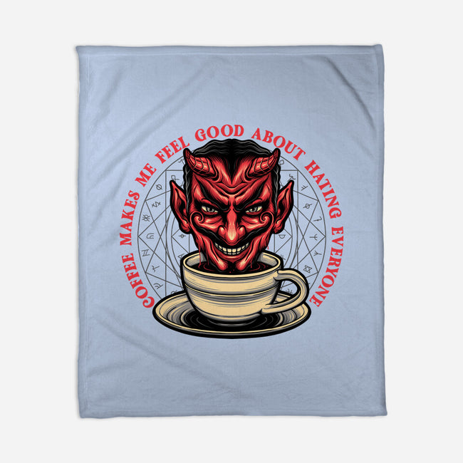 The Coffee Devil-none fleece blanket-momma_gorilla