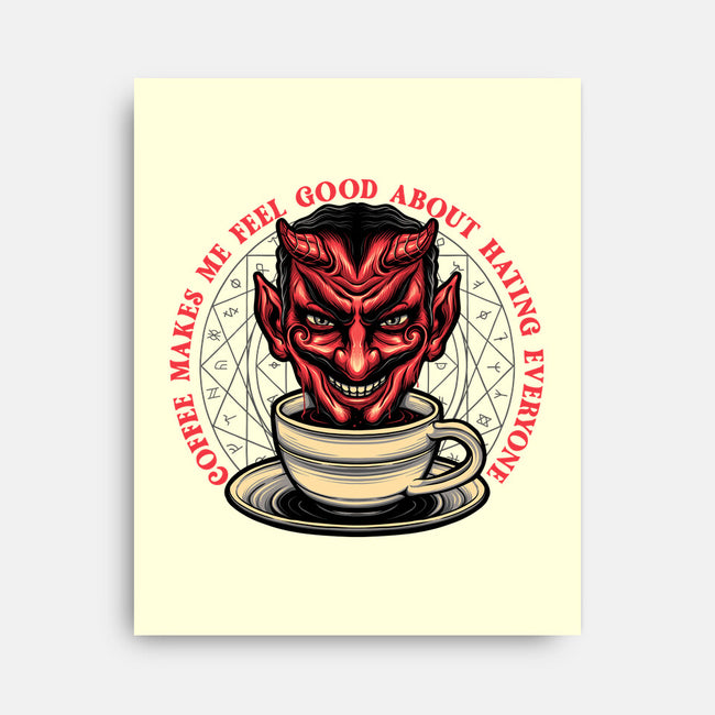 The Coffee Devil-none stretched canvas-momma_gorilla