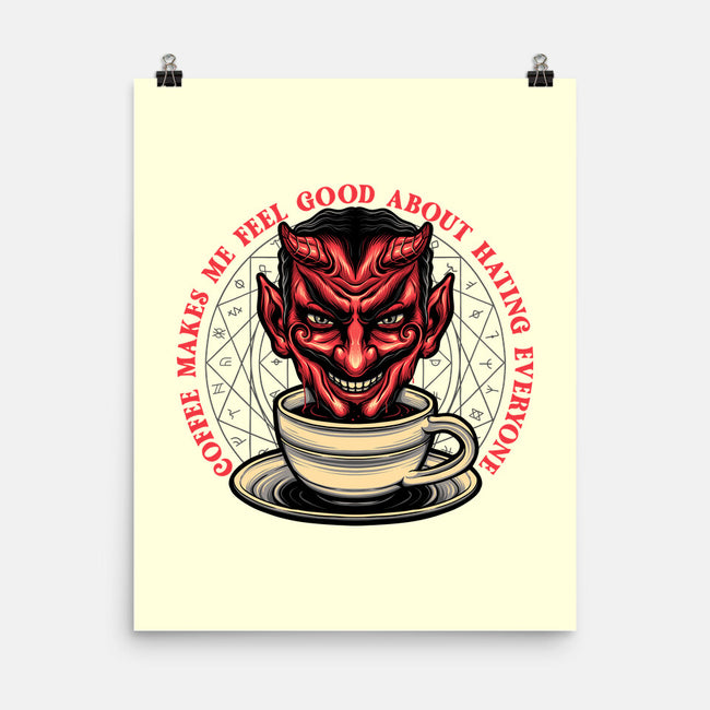 The Coffee Devil-none matte poster-momma_gorilla