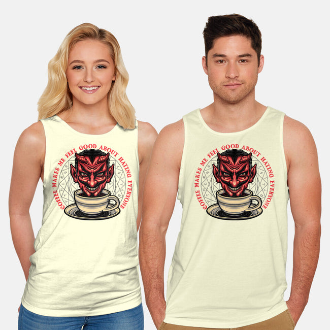 The Coffee Devil-unisex basic tank-momma_gorilla