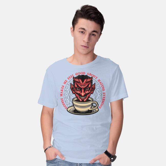 The Coffee Devil-mens basic tee-momma_gorilla