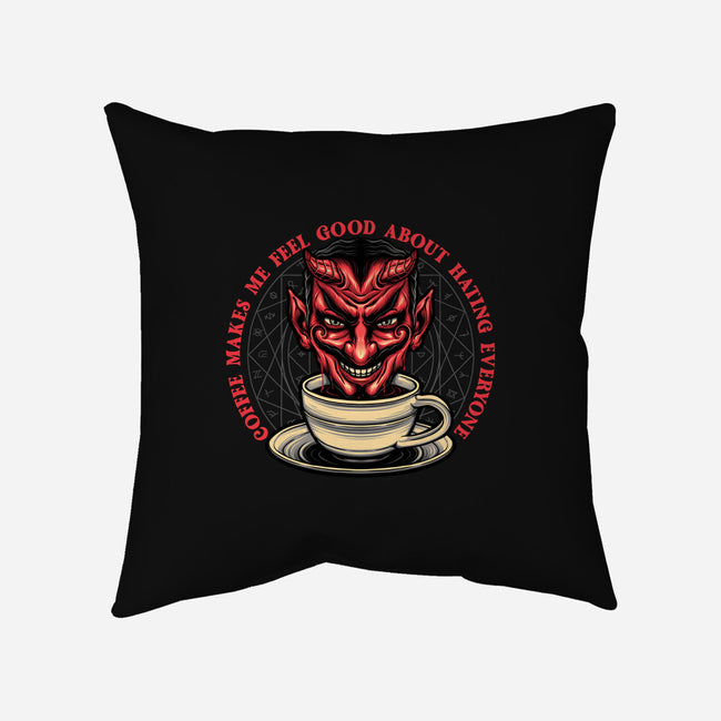 The Coffee Devil-none removable cover throw pillow-momma_gorilla