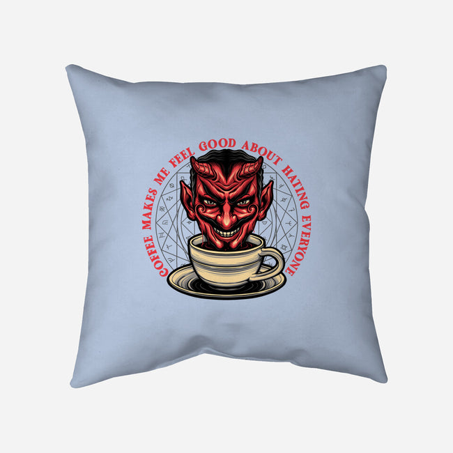 The Coffee Devil-none removable cover throw pillow-momma_gorilla