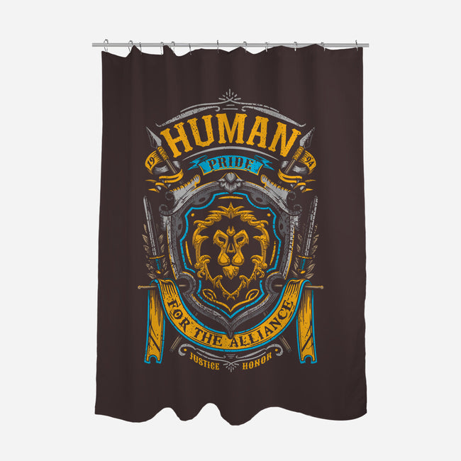 Human Pride-none polyester shower curtain-Olipop