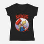 Blood Girl-womens v-neck tee-joerawks