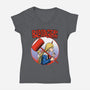 Blood Girl-womens v-neck tee-joerawks