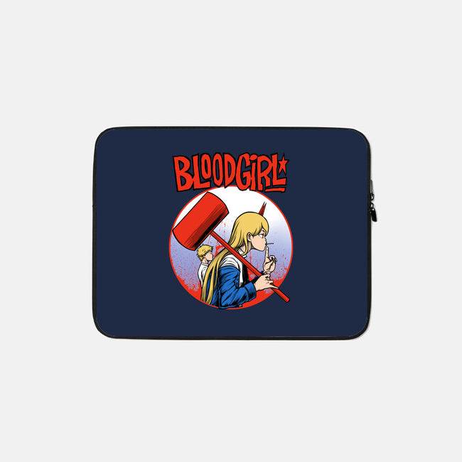 Blood Girl-none zippered laptop sleeve-joerawks