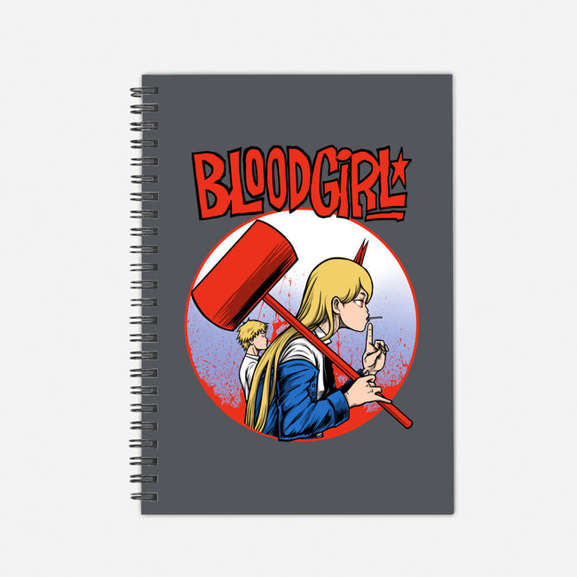 Blood Girl-none dot grid notebook-joerawks