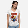 Blood Girl-womens v-neck tee-joerawks